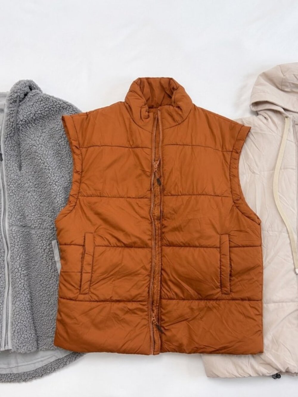 Lot of 3 Women's Small Jackets Hoodie Puffer Vest Coat NEW No Tags Unworn